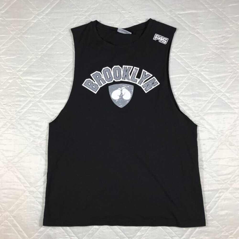 Black F45‎ Muscle Shirt Sz Small Tank Top Functional 45 Workout Mens  2 sided